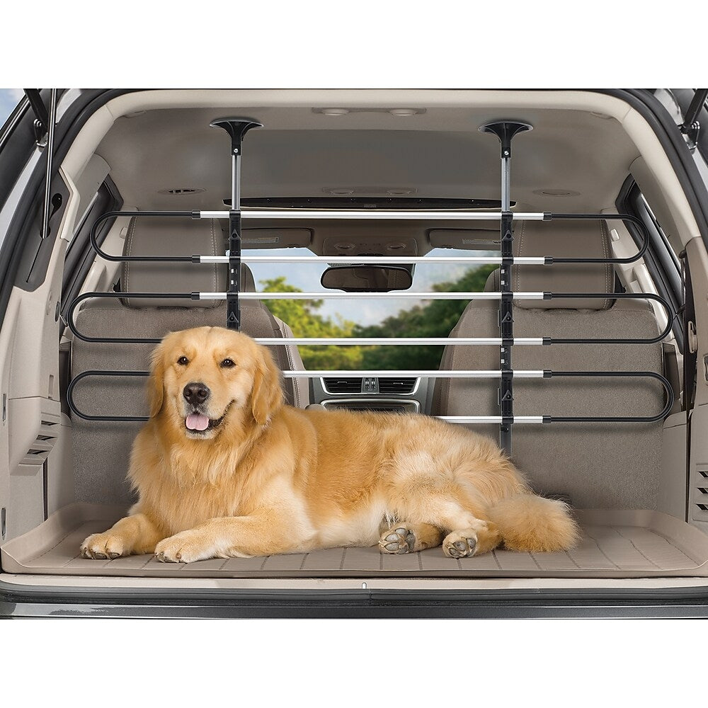 WeatherTech Vehicle Pet Barrier - Adjustable - Black & Chrome