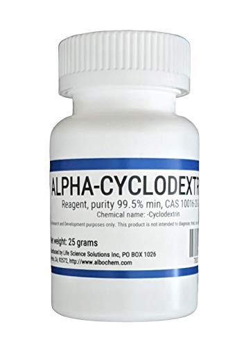 Alpha Cyclodextrin Powder, 99.5%, 25 Grams