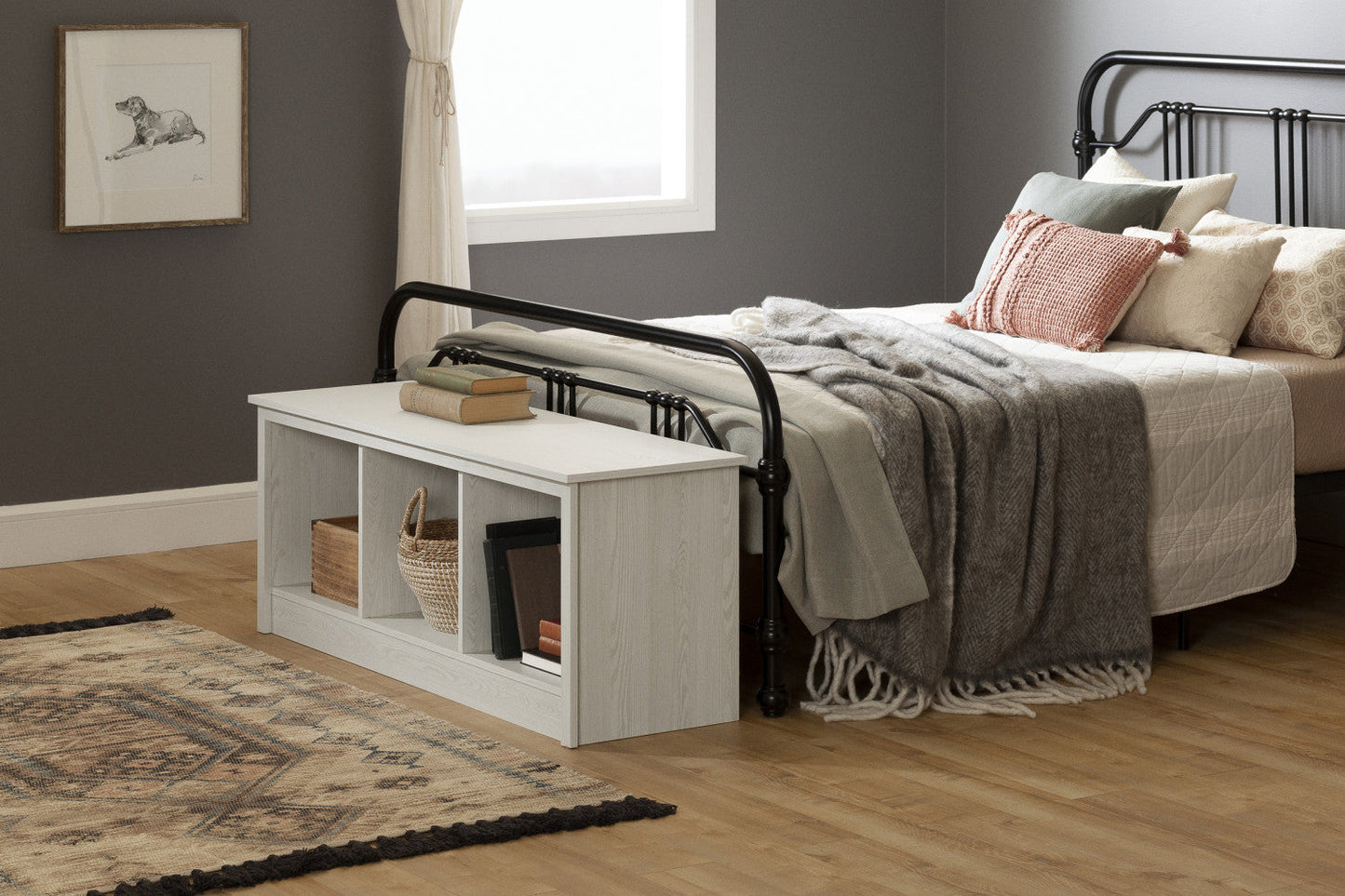 Fernley Storage Bench - White Pine|Banc de rangement Fernley - pin blanc