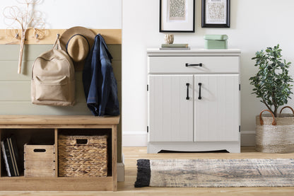 Farnel Storage Cabinet - Pure White|Armoire de rangement Farnel - blanc solide