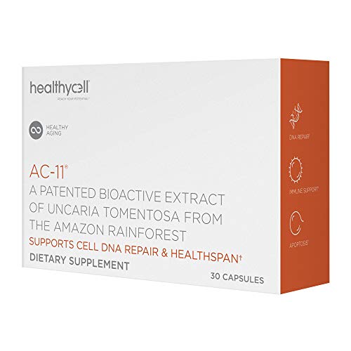 Healthycell AC-11 Supplement - DNA Repair Extract from Amazon Uncaria tomentosa Cat's Claw - Supplement for Anti Aging - Stem Cell Support - Immune Boosting - 350mg Natural Capsules (30 Pack Supply)