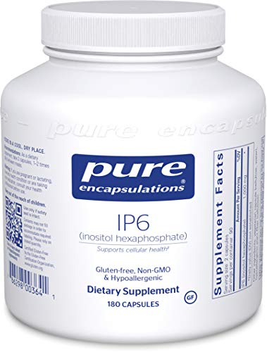 Pure Encapsulations - IP6 (Inositol Hexaphosphate) - Hypoallergenic Antioxidant Support for Prostate, Breast, Colon and Liver Cell Health - 180 Capsules