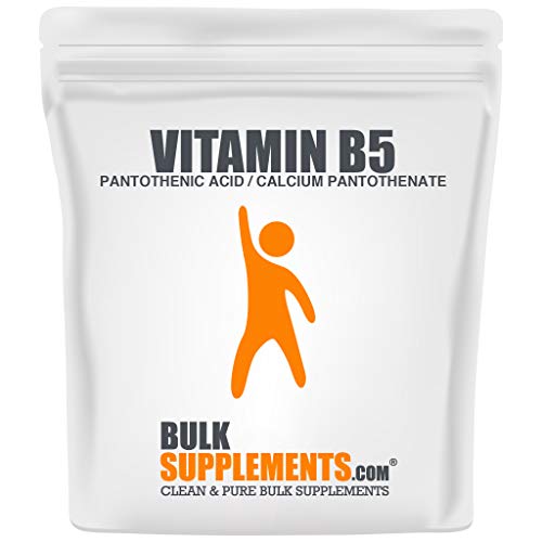 BulkSupplements.com Vitamin B5 Calcium Pantothenate/Pantothenic Acid - Pantothenic Acid 500mg - Acne Supplements - Clear Skin Vitamins (250 Grams)