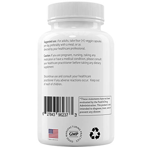 Myo-Inositol & D-Chiro Inositol Blend with 100% of Daily Folate - 40:1 Physiological Ratio - Polycystic Ovary Syndrome (PCOS), Hormonal Balance and Ovarian Support by Naturamone - 120 Capsules