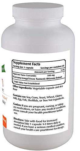 Nano Curcumin - 60 Caps - 500 mg