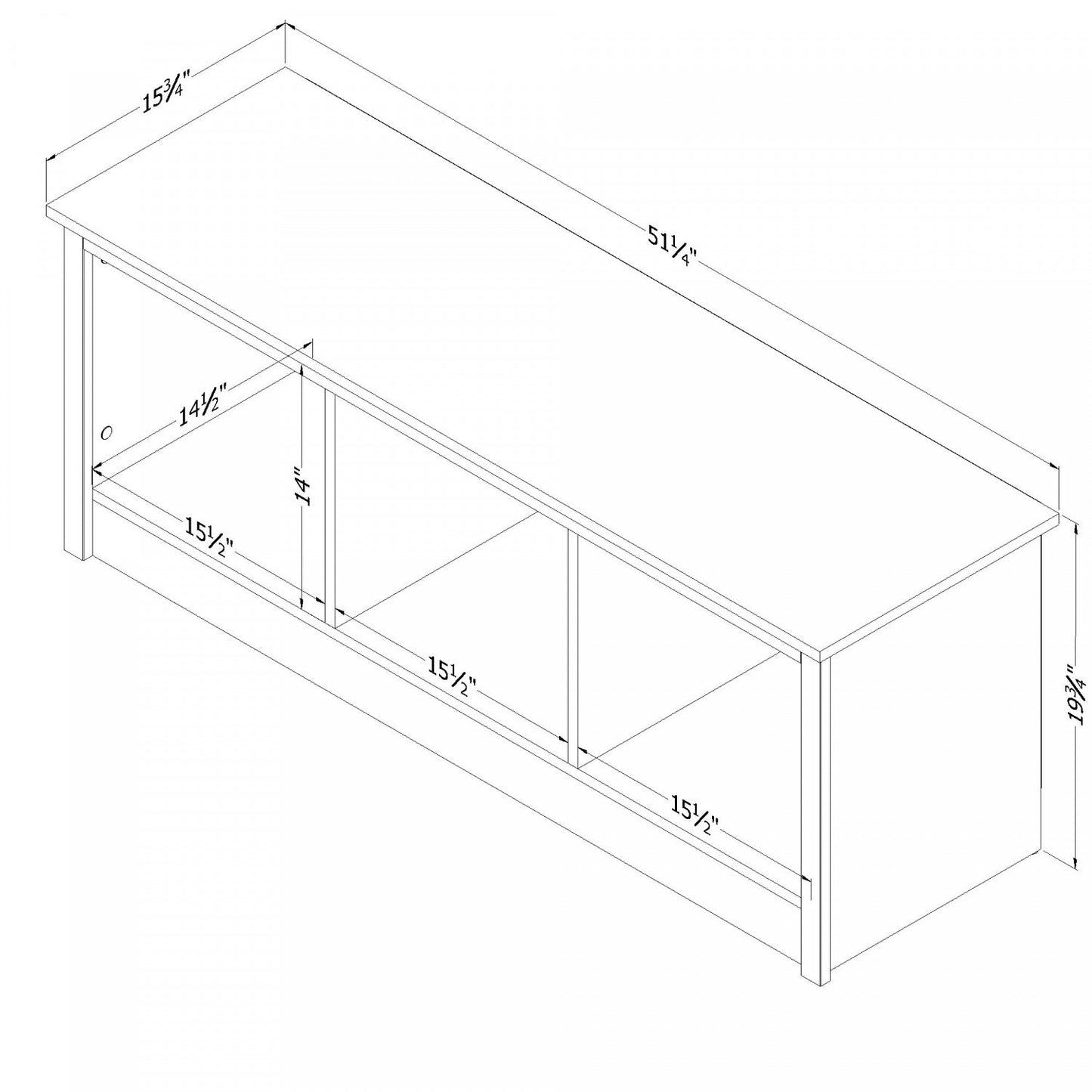 Fernley Storage Bench - White Pine|Banc de rangement Fernley - pin blanc