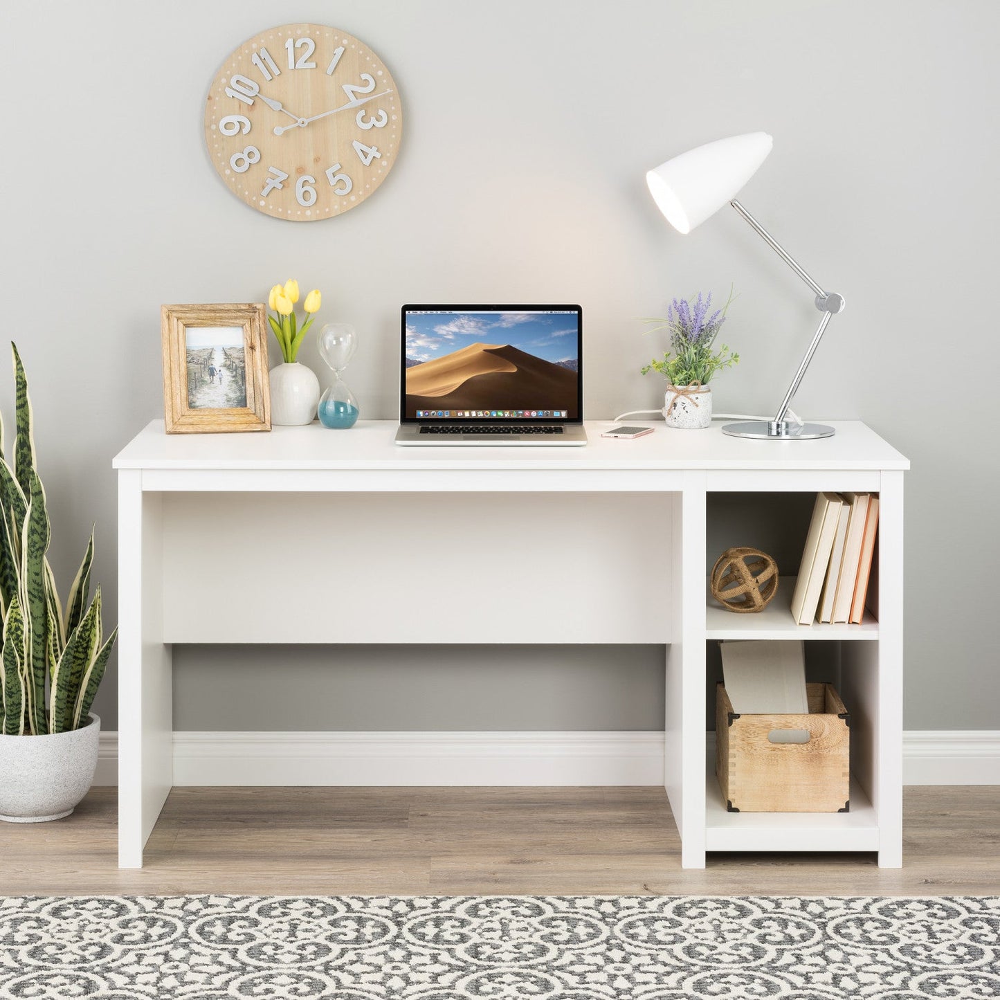 Sonoma Home Office Desk - White|Bureau Sonoma - blanc