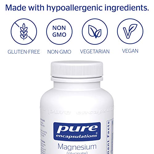 Pure Encapsulations - Magnesium (Glycinate) - Supports Enzymatic and Physiological Functions - 90 Capsules