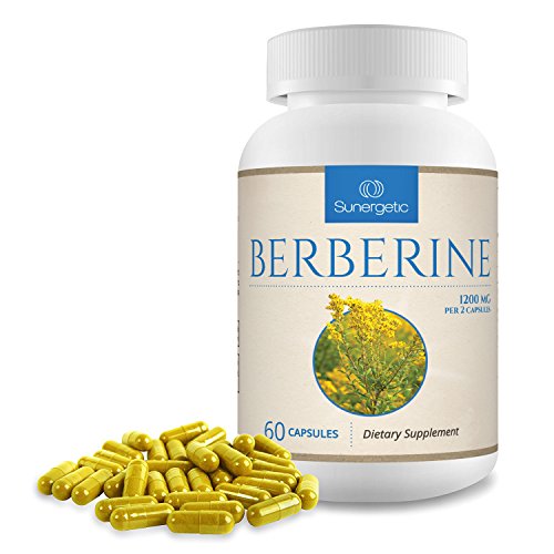 Premium Berberine Supplement -1,200 mg of Berberine Per Serving  Non-GMO Berberine HCI Supplement- Powerful Berberine Health Formula - 60 Berberine Capsules