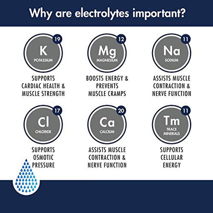 Keto IV Electrolyte Drops + High Potassium | No Leak Dropper Bottle | 500mg Potassium + Magnesium, Sodium & Zinc | Unflavored Minerals | 30 Servings