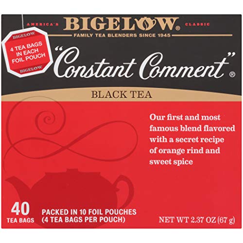 Bigelow Constant Comment Black Tea Bags, 40 Count Box (Pack Of 6) Caffeinated Black Tea, 240 Tea Bag