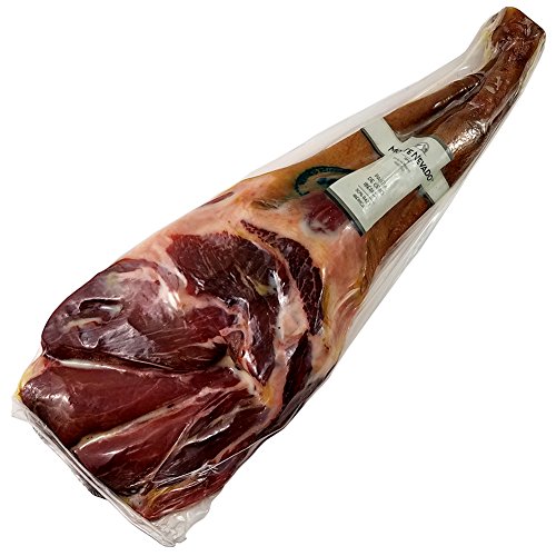 Iberico Ham Leg Cured for 24 Months, 20-25 Servings + Ham Holder, Carving Knife