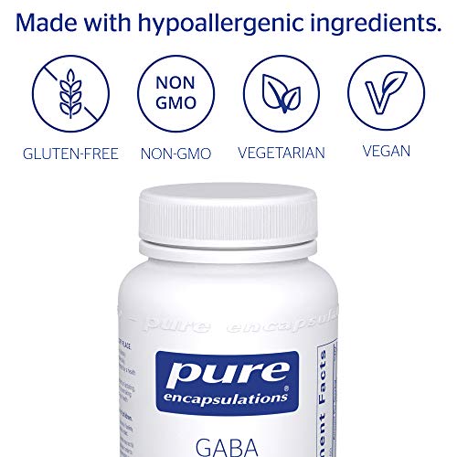 Pure Encapsulations - GABA - Supports Positive Mood and Relaxation - 60 Capsules