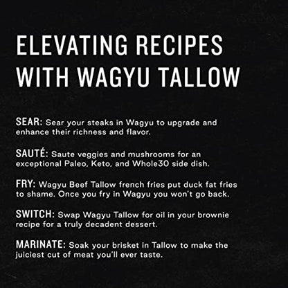 South Chicago Packing Wagyu Beef Tallow, 42 Ounces, Paleo-friendly, Keto-friendly, 100% Pure Wagyu