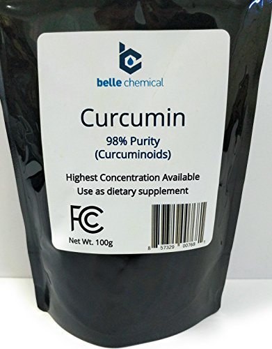 98% Pure Curcumin Powder (98% Curcuminoids) (100 Grams)