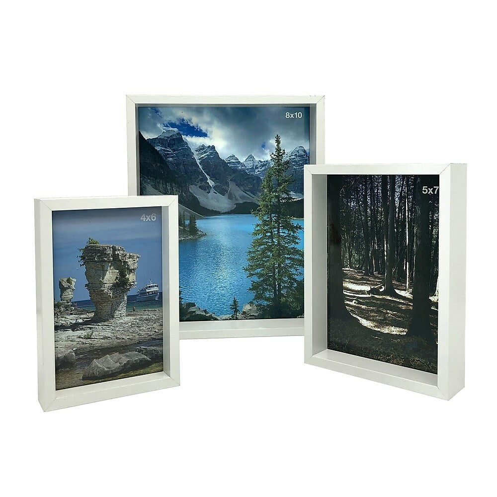 Simply Photo Frames - White - Set of 3