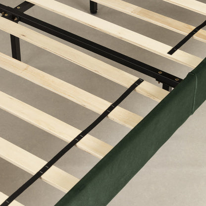 Hype Upholstered Queen Bed - Dark Green|Grand lit rembourré Hype - vert foncé