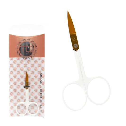 TQ Rose Gold & White Cuticle Scissors