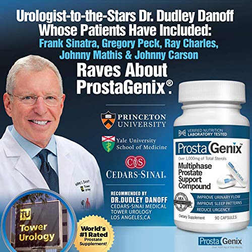 ProstaGenix Multiphase Prostate Supplement -3 Bottles- Featured on Larry King Investigative TV Show - Over 1 Million Sold - End Nighttime Bathroom Trips, Urgency, Frequent Urination.