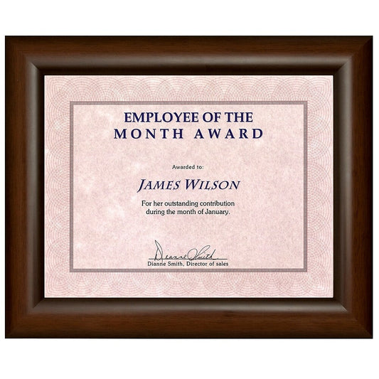 St. James Awards & Certificate Frame, 13-1/2 x 11" (34 x 28cm), Milano Cherry