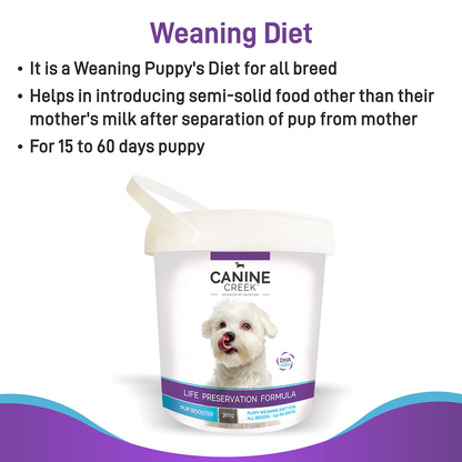 Canine Creek Pup Booster- Weaning Puppy Diet for all Breeds - 300 g