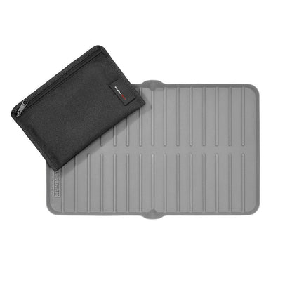 WeatherTech FlexTray & Storage Bag - Multi-use Folding Silicone Mat - Grey