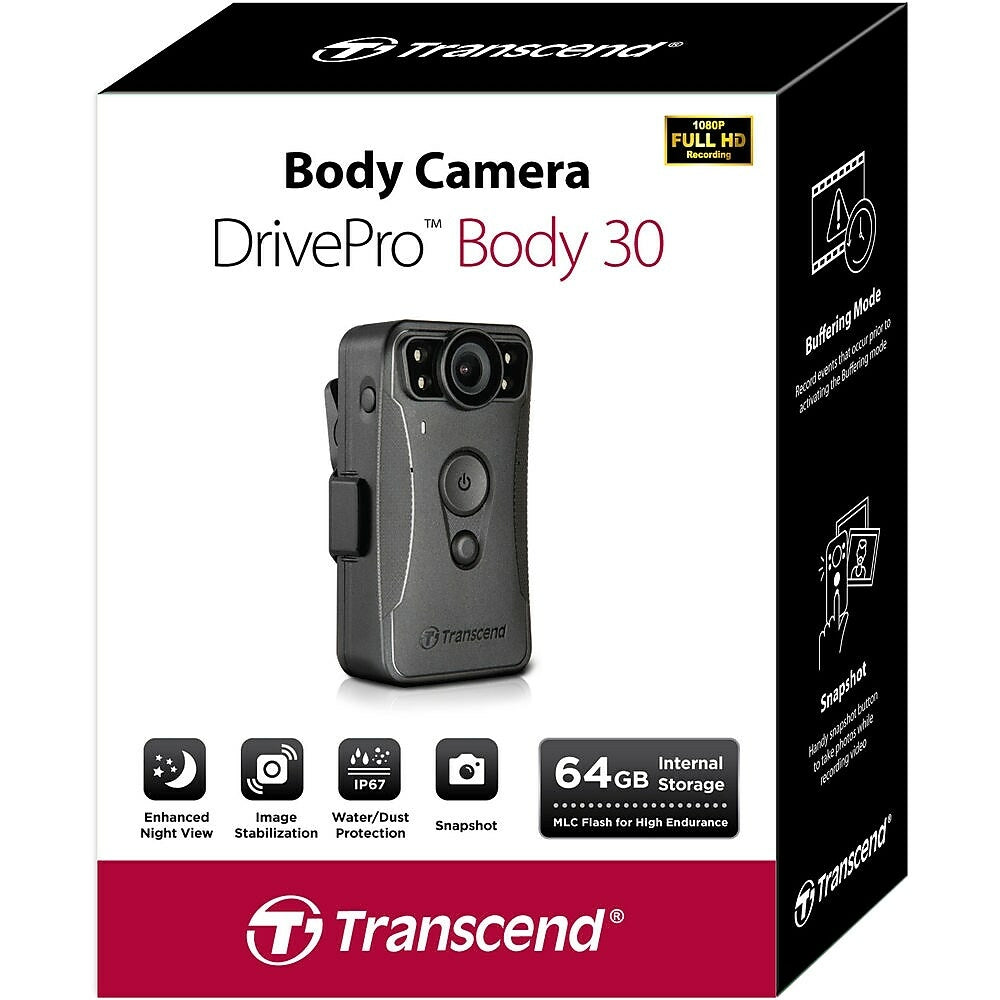 Transcend DrivePro Body 30 64GB Body Camera