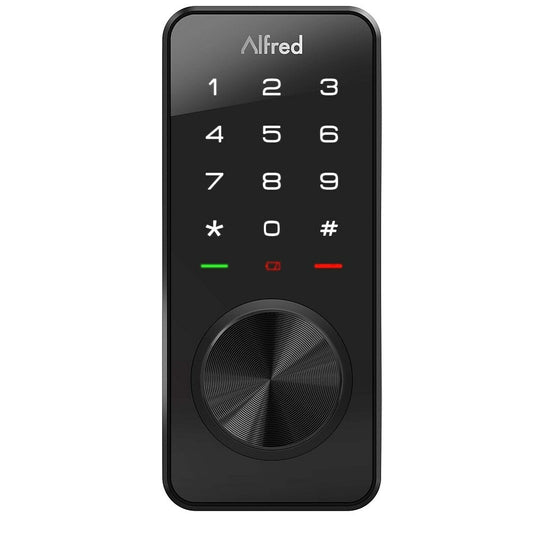 Alfred Smart Deadbolt Lock with Key - Black