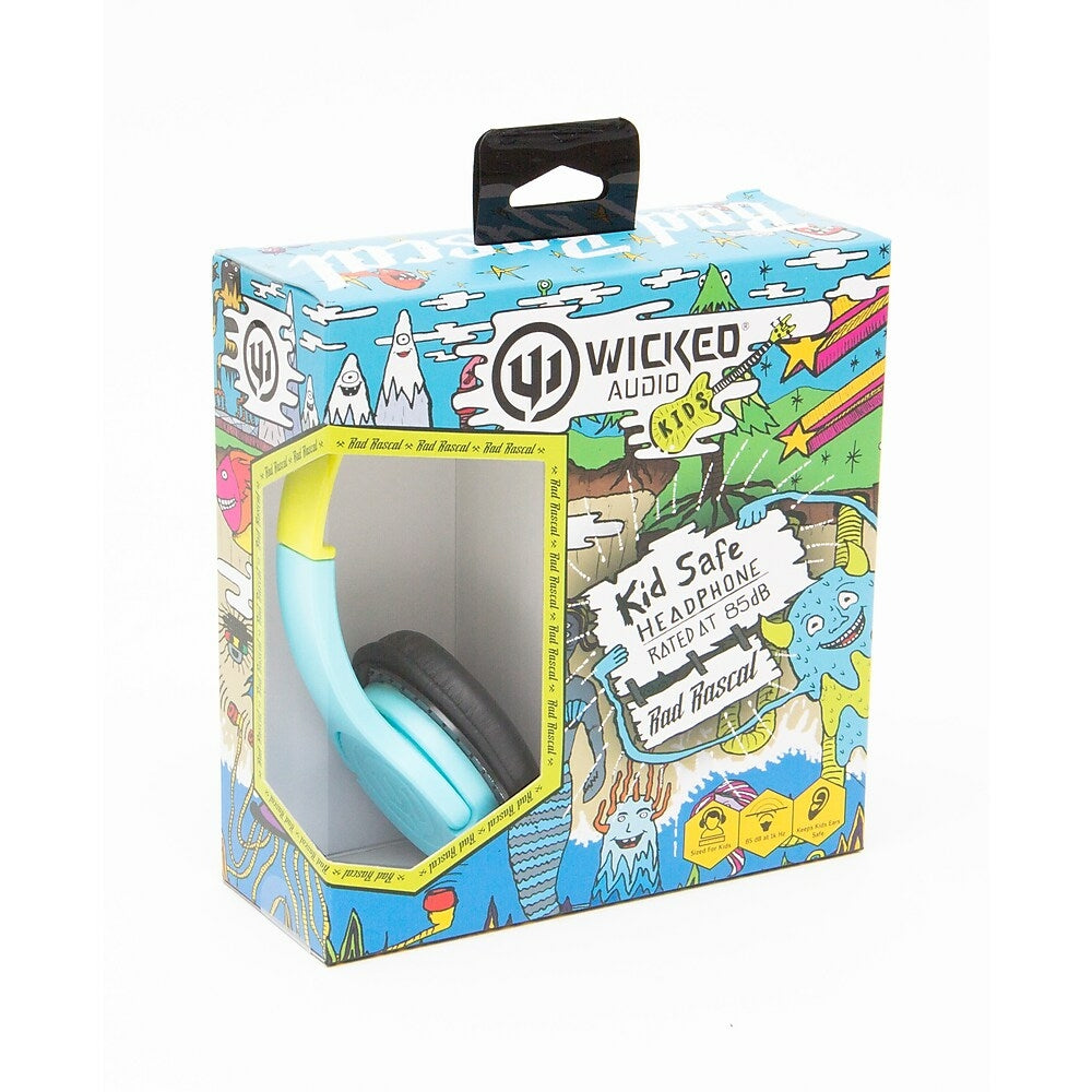 Wicked Audio Rad Rascal Kids On-Ear Headphones - Sky Blue