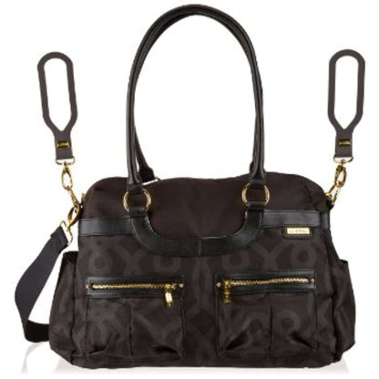 JJ Cole Satchel Diaper Bag - Black/Gold