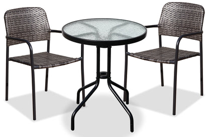 Sindal 3-Piece Outdoor Bistro Set|Ensemble bistro Sindal 3 pièces pour la terrasse|SINDGPK3