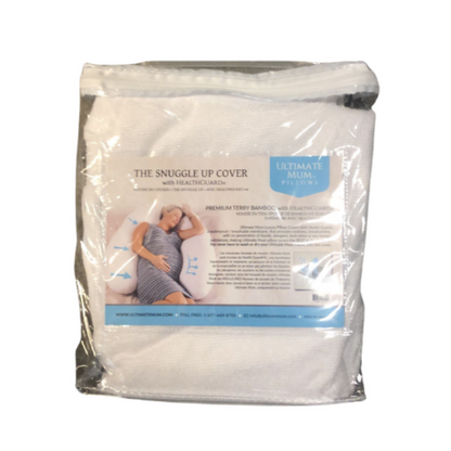 ULTIMATE MUM Premium Bamboo Terry - The Snuggle Up Cover pillow with HealthGuard