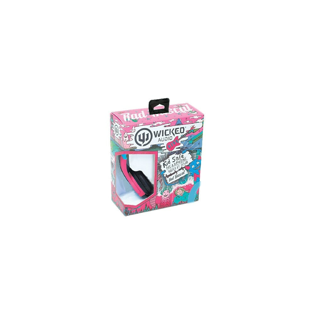 Wicked Audio Rad Rascal Kids On-Ear Headphones - BubbleGum