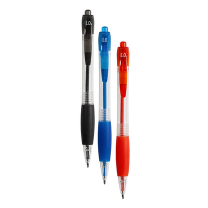 Baseline Ballpoint Pens - 1.0mm - Assorted Colours - 50 Pack