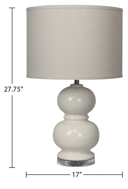 Mireille Table Lamp - Cream