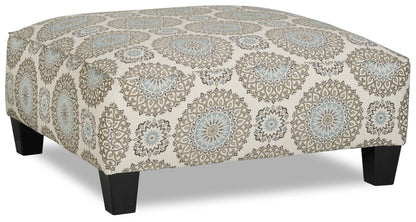 Tula Fabric Accent Ottoman - Twilight | Pouf d'appoint Tula en tissu - crépuscule | TUL2TWOT